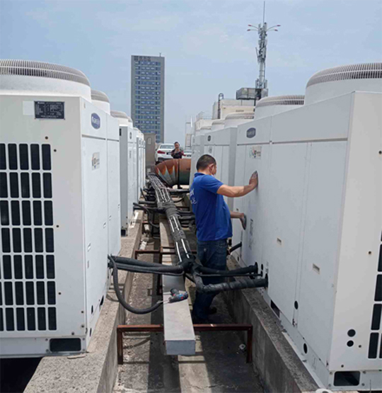 富川中央空调制热和不制冷系统维修方法